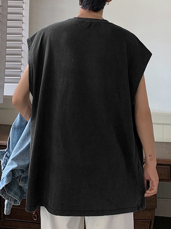 T-Shirts mit verwaschenem Distressed-Print für Herren-3