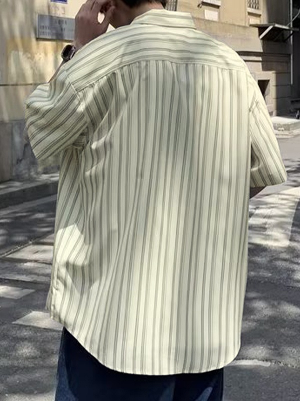 Herren-Hemd mit Intage-Streifen-1