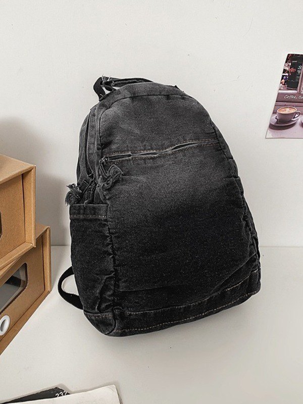 Denim-Rucksack mit Farbverlauf in Vintage-Waschung-4