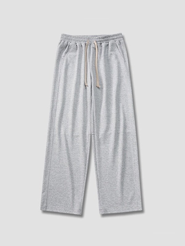 Einfache einfarbige lockere Jogginghose für Herren-4