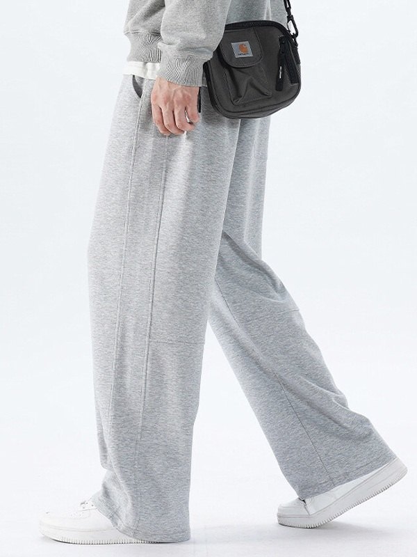 Einfache einfarbige lockere Jogginghose für Herren-2