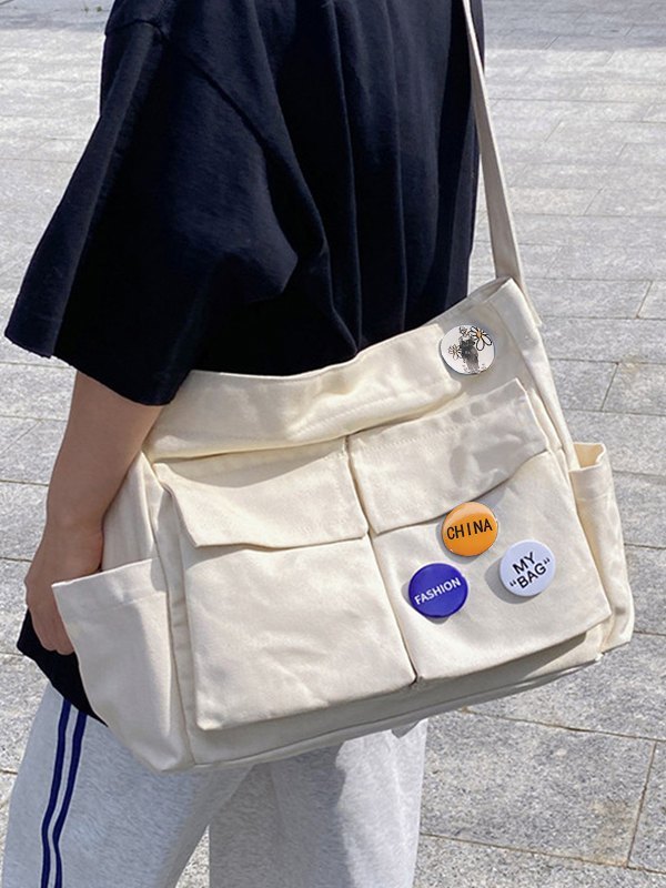 Badge-Design Große Umhängetasche-1