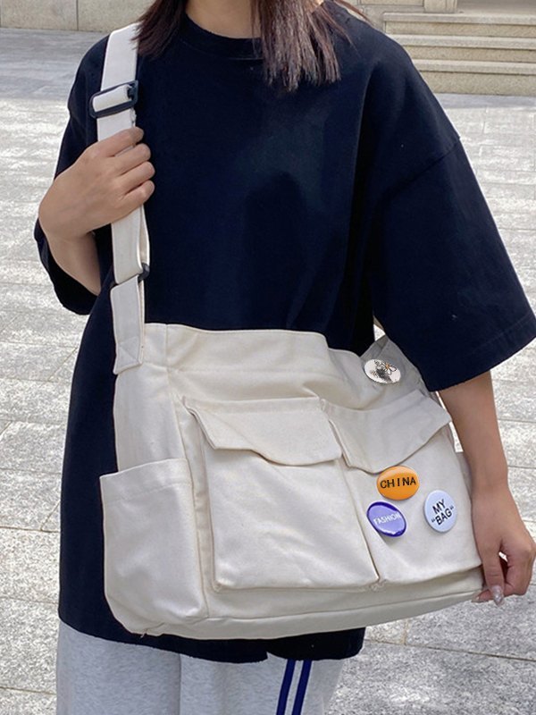 Badge-Design Große Umhängetasche-3